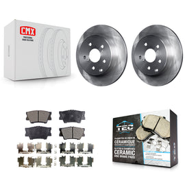 Rear Disc Brake Rotors And Ceramic Pads Kit For Toyota RAV4 Lexus HS250h