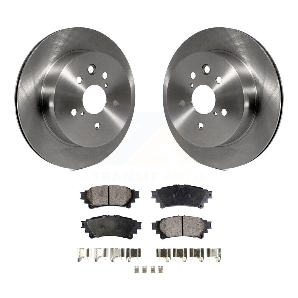 Rear Disc Brake Rotors And Ceramic Pads Kit For Lexus IS250 IS350