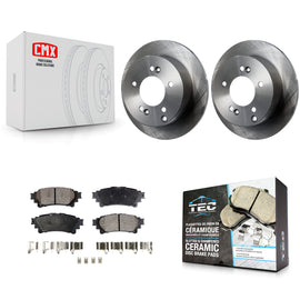 Rear Disc Brake Rotors And Ceramic Pads Kit For Lexus IS250