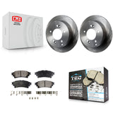 Rear Disc Brake Rotors And Ceramic Pads Kit For Lexus IS250