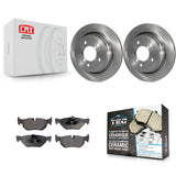 Rear Disc Brake Rotors And Ceramic Pads Kit For BMW 328i xDrive X1 328xi 325xi