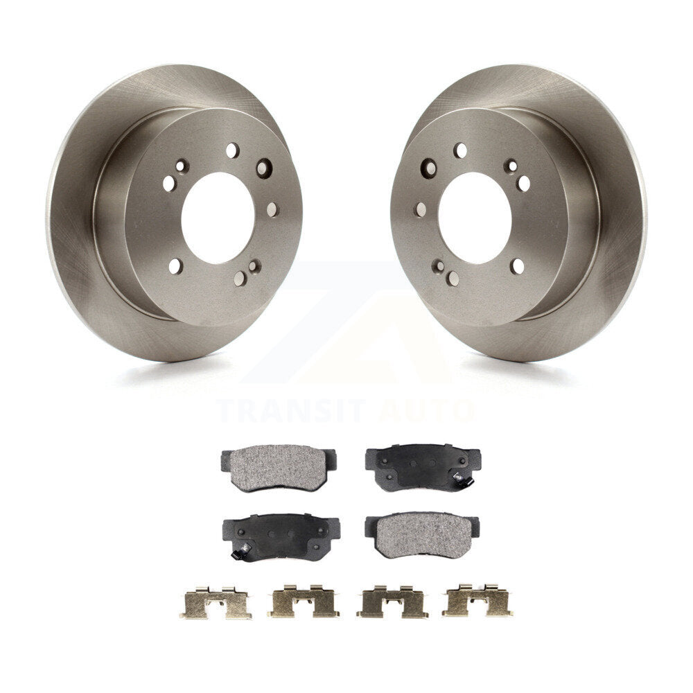 Rear Disc Brake Rotors And Ceramic Pads Kit For Hyundai Elantra