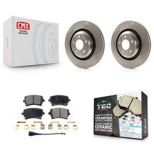 Charger l'image dans la galerie, Rear Brake Rotor &amp; Ceramic Pad Kit For Audi A6 Quattro With 330mm Diameter