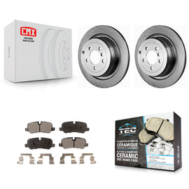 Rear Disc Brake Rotors And Ceramic Pads Kit For Land Rover Range