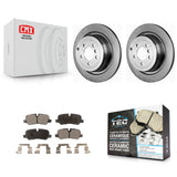 Rear Disc Brake Rotors And Ceramic Pads Kit For Land Rover Range