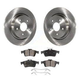 Rear Disc Brake Rotors And Ceramic Pads Kit For Volvo S40 C70 C30 V50