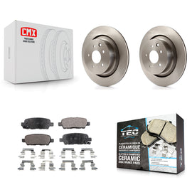Rear Disc Brake Rotors And Ceramic Pads Kit For INFINITI G37 G35 Q60