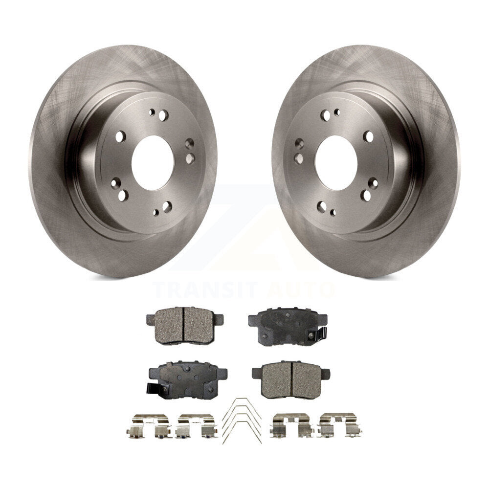 Rear Disc Brake Rotors And Ceramic Pads Kit For Honda Accord Acura TSX