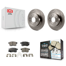 Load image into Gallery viewer, Rear Disc Brake Rotors And Ceramic Pads Kit For Honda Accord Acura TSX