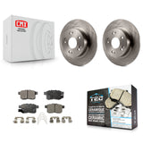 Rear Disc Brake Rotors And Ceramic Pads Kit For Honda Accord Acura TSX