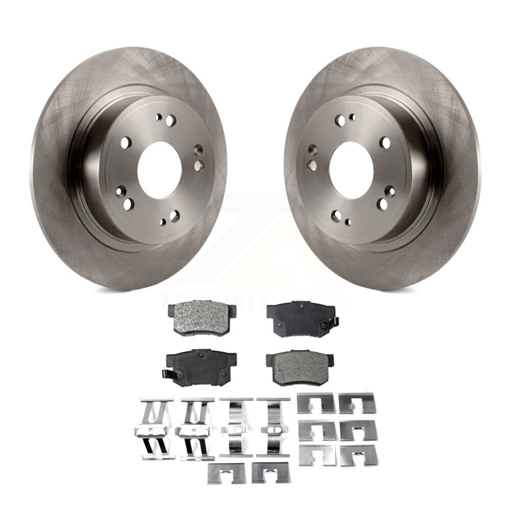 Rear Disc Brake Rotors And Ceramic Pads Kit For Honda Accord Acura ILX