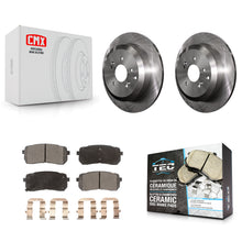 Load image into Gallery viewer, [Rear] 2007-2012 Hyundai Veracruz Premium OE Brake Rotors &amp; Ceramic Pads Kit For Max Braking