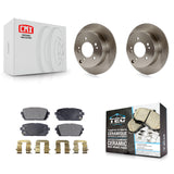 [Rear] 2007-2012 Kia Rondo Premium OE Brake Rotors & Ceramic Pads Kit For Max Braking