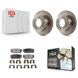 [Rear] 2007-2009 Kia Sorento Premium OE Brake Rotors & Ceramic Pads Kit For Max Braking