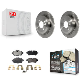 Rear Disc Brake Rotors And Ceramic Pads Kit For Mini Cooper