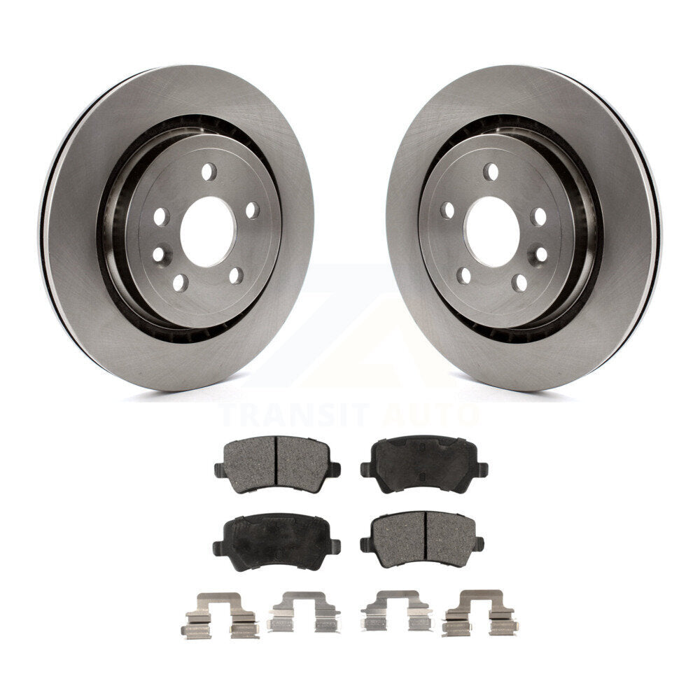 Rear Disc Brake Rotors And Ceramic Pads Kit For Volvo S60 XC70 S80 V60 V70