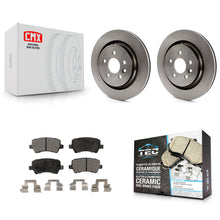 Charger l'image dans la galerie, Rear Disc Brake Rotors And Ceramic Pads Kit For Volvo S60 XC70 S80 V60 V70