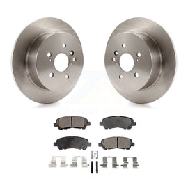 [Rear] 2008-2013 Toyota Highlander Premium OE Brake Rotors & Ceramic Pads Kit For Max Braking