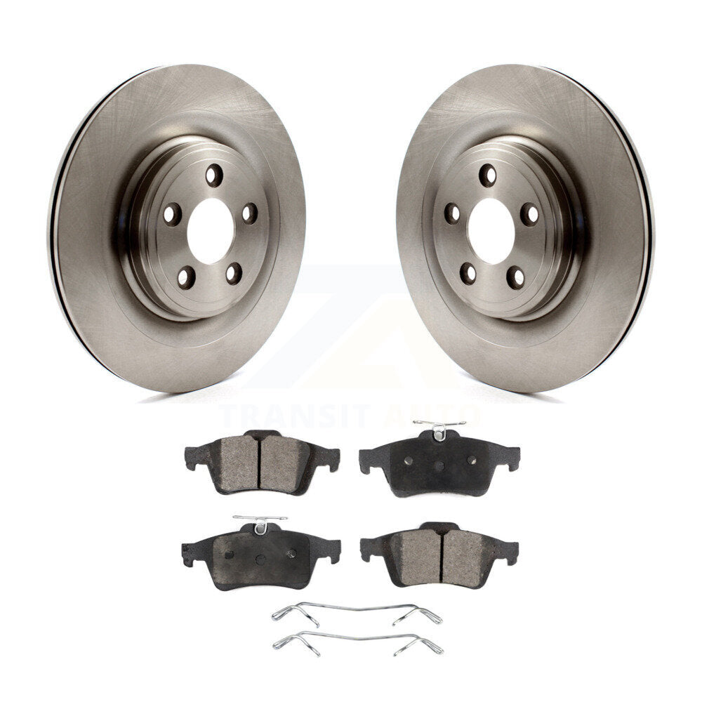 Rear Brake Rotors Ceramic Pad Kit For Jaguar XF XJ XK S-Type XJ8 Vanden Plas XKR