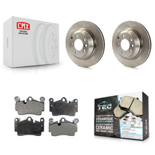 Charger l'image dans la galerie, Rear Disc Brake Rotors And Ceramic Pads Kit For Porsche Cayenne Audi Q7