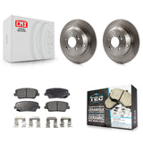 Rear Disc Brake Rotors And Ceramic Pads Kit For Hyundai Genesis