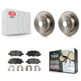 [Rear] 2009-2016 Toyota Venza Premium OE Brake Rotors & Ceramic Pads Kit For Max Braking