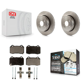 Rear Disc Brake Rotors And Ceramic Pads Kit For Hyundai Genesis Coupe