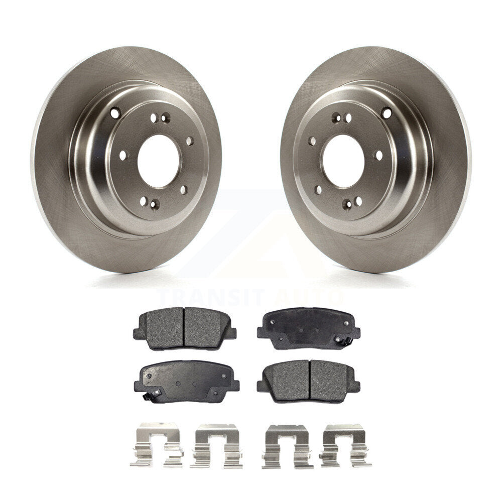 Rear Disc Brake Rotors And Ceramic Pads Kit For Hyundai Genesis Coupe