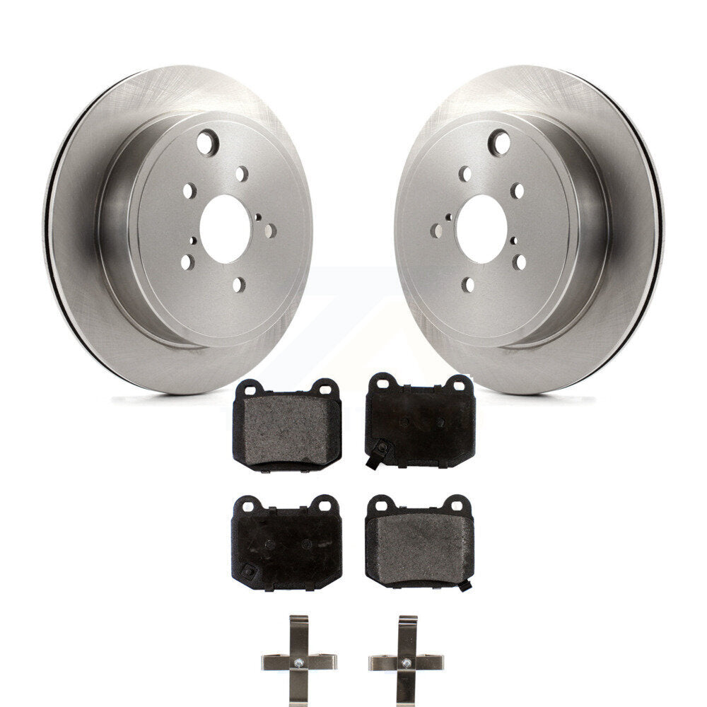 Rear Disc Brake Rotors And Ceramic Pads Kit For Subaru BRZ Toyota 86