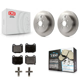 Rear Disc Brake Rotors And Ceramic Pads Kit For Subaru BRZ Toyota 86