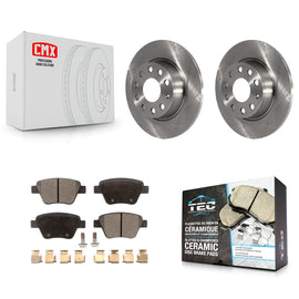 Rear Brake Rotor Ceramic Pad Kit For Volkswagen Jetta Passat Beetle Golf GTI Eos