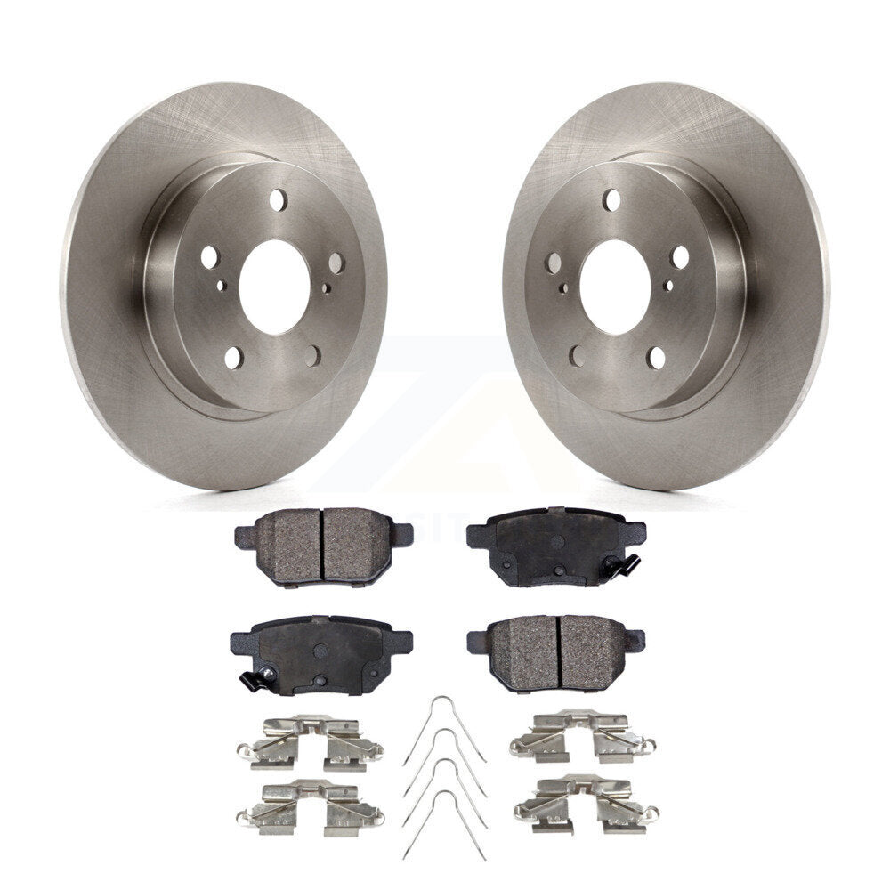 Rear Disc Brake Rotors And Ceramic Pads Kit For 2011-2016 Scion tC