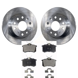 Rear Brake Rotors Ceramic Pad Kit For Volkswagen Jetta With 253mm Diameter Rotor