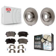 Load image into Gallery viewer, Rear Disc Brake Rotors &amp; Ceramic Pad Kit For Audi A6 Quattro A7 Porsche Macan A8