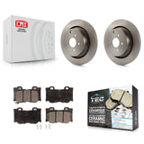 Rear Brake Rotor Ceramic Pad Kit For INFINITI Q50 M37 Q60 Q70 Q70L QX70 M56 FX50
