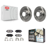 Rear Brake Rotors Ceramic Pad Kit For Hyundai Elantra Kia Soul Forte Veloster GT