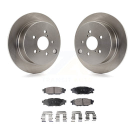 Rear Disc Brake Rotor & Ceramic Pad Kit For Subaru Forester Impreza Crosstrek XV