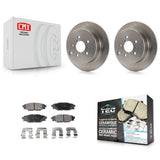 Rear Disc Brake Rotor & Ceramic Pad Kit For Subaru Forester Impreza Crosstrek XV
