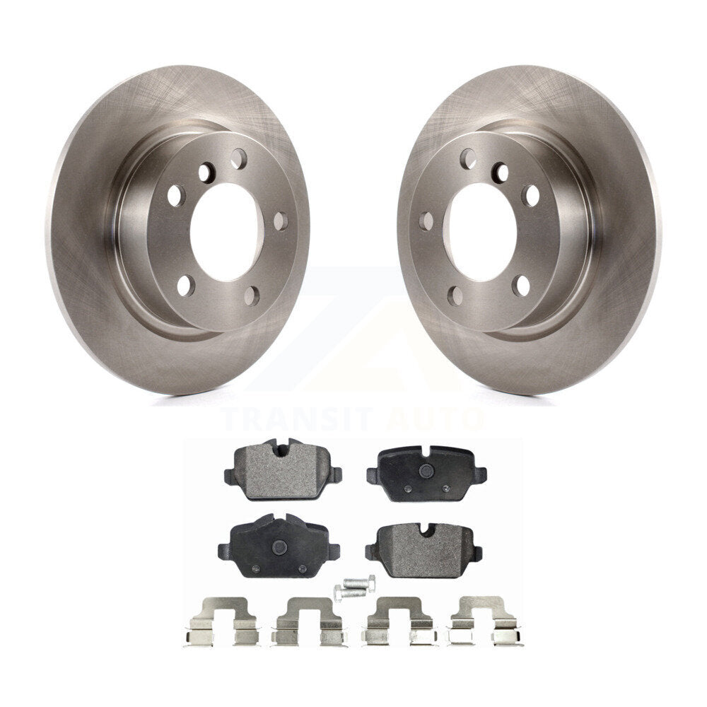 Rear Disc Brake Rotors And Ceramic Pads Kit For Mini Cooper Countryman Paceman