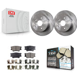 Rear Disc Brake Rotor Ceramic Pad Kit For Toyota Camry Lexus ES350 Avalon ES300h