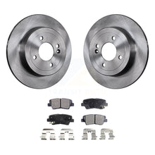 Charger l&#39;image dans la galerie, Rear Disc Brake Rotors And Ceramic Pads Kit For Hyundai Accent Kia Rio