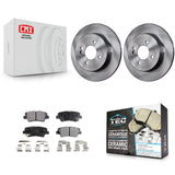 Rear Disc Brake Rotors And Ceramic Pads Kit For Hyundai Accent Kia Rio