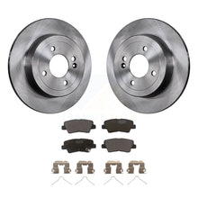 Charger l&#39;image dans la galerie, Rear Disc Brake Rotors And Ceramic Pads Kit For Hyundai Accent Kia Rio