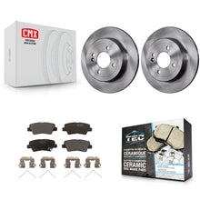 Load image into Gallery viewer, Rear Disc Brake Rotors And Ceramic Pads Kit For Hyundai Accent Kia Rio