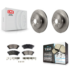 Rear Brake Rotors Ceramic Pad Kit For Lexus GS350 IS300 IS200t IS350 RC350 RC300