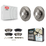 Rear Brake Rotors Ceramic Pad Kit For Lexus GS350 IS300 IS200t IS350 RC350 RC300