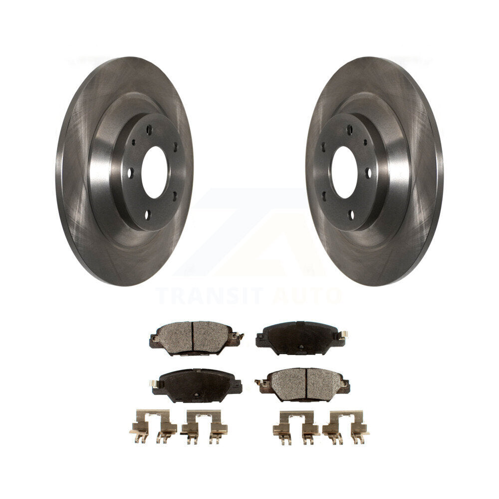 Rear Disc Brake Rotors And Ceramic Pads Kit For Mazda CX-5