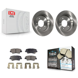 Rear Disc Brake Rotors And Ceramic Pads Kit For Hyundai Sonata Azera