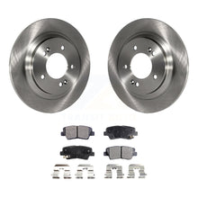 Charger l&#39;image dans la galerie, Rear Disc Brake Rotors And Ceramic Pad Kit For Kia Optima Hyundai Sonata Soul EV