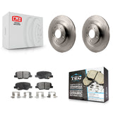 Rear Disc Brake Rotors & Ceramic Pad Kit For Mitsubishi Outlander Sport PHEV RVR
